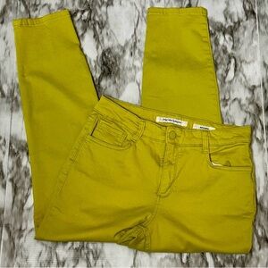 Bright Green Skinny Ankle Cropped Jeans SoHo Ankle Jeans Sz 10 Summer Vibrant